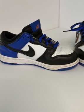 Nike Dunk Low SE PS “Dance Party” White/Black/Racer Blue - Size 2.5Y